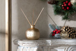 DEKORATİF NAR 10X10 CM GOLD - 5