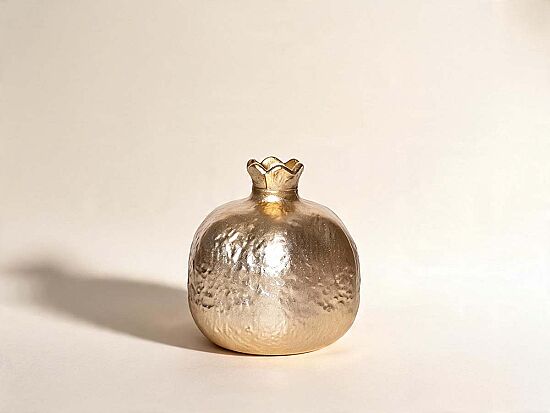 DEKORATİF NAR 10X10 CM GOLD - 2