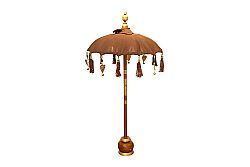 DEKORTİF ŞEMSİYE KAHVE 50x95cm - KERVAN