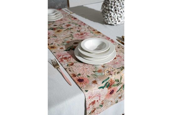 DELHI 2076C RUNNER BEJ-PUDRA 40x140cm