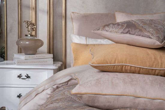 DENİSS ŞAL SET 85x250 CM 7 PRC KAHVE-HARDAL - 3