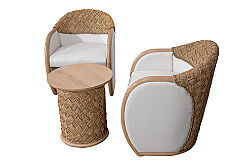 DEVON FİSKOS SET 2 SANDALYE 68x63x78cm + SEHPA 50x50x55cm EQ 25 014-15-S - 3