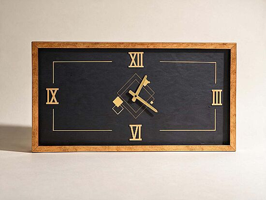 DK-8280 DUVAR SAATI GOLD 43x83 - 1