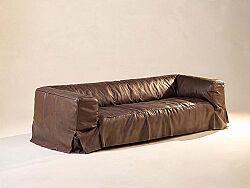 DÖRTLÜ DERİ KOLTUK KAHVE 94x330x67cm RS595-4 - 2