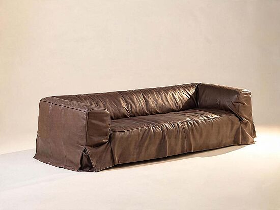 DÖRTLÜ DERİ KOLTUK KAHVE 94x330x67cm RS595-4 - 2