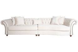 DORTLU KOLTUK BEJ 117x315x78cm (611FOR FANTAZI 22) - KERVAN