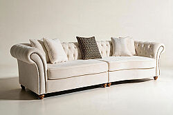 DORTLU KOLTUK BEJ 117x315x78cm FOR ( LETTO 2604) - 2