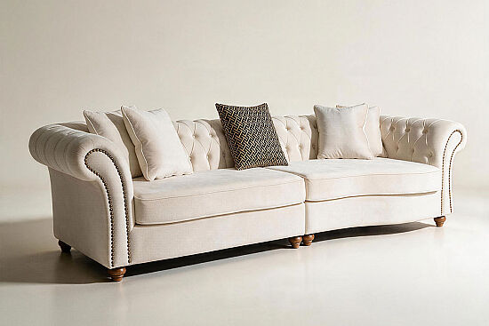DORTLU KOLTUK BEJ 117x315x78cm FOR ( LETTO 2604) - 2