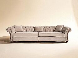 DORTLU KOLTUK GRI 117x315x78cm FOR ( LETTO 2605) - KERVAN