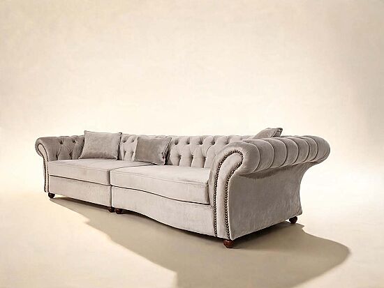 DORTLU KOLTUK GRI 117x315x78cm FOR ( LETTO 2605) - 2