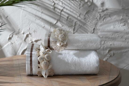 DORYY 50X90 HAVLU KREM-TAŞ - 3