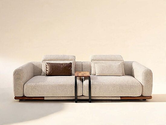 DRAGO DÖRTLÜ KOLTUK+ SEHPA KREM 100x270x65cm - 1
