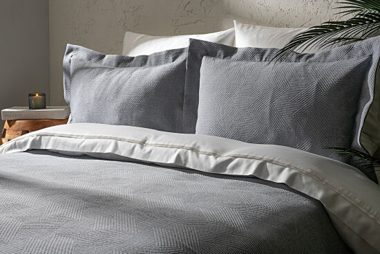 DRAGOS PİKE-YATAK ÖRTÜSÜ 240x250 3 PRC MAVİ - 2