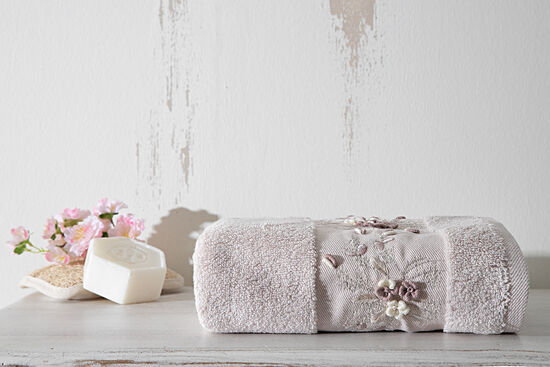 ELANUR HAVLU 50X90 CM PUDRA - 1