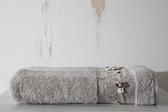 ELANUR HAVLU 70X140 CM KOYU BEJ - 1