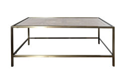 ELEGANCE DİKDÖRTGEN ORTA SEHPA PİRİNÇ ESKİTME 70X120X46 CM - KERVAN