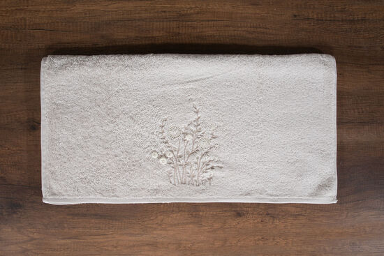 ELUCA 70X140 NAKISLI HAVLU ACIK GRI