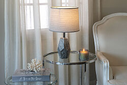 EMİLA KÜÇÜK BOY MASA LAMBASI GRİ 26x43 cm - 3