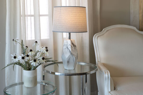 EMİLA ORTA BOY MASA LAMBASI BEYAZ 30x53 cm - 3