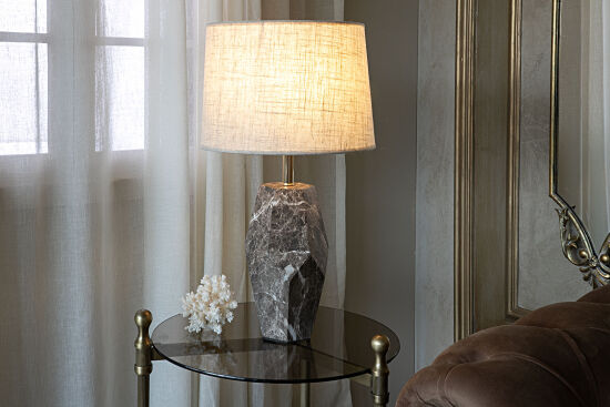 EMİLA ORTA BOY MASA LAMBASI KAHVE 30x53 cm - 3