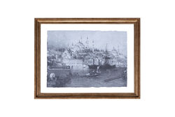 ESKI ISTANBUL-2 TABLO (65700134) 42x55 cm - Thumbnail