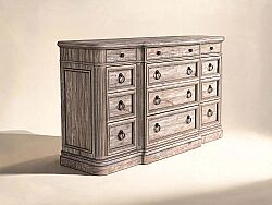 ETİENNE ŞİFONYER GRİ 12 ÇEKMECE 53x178x101cm 317131-2610 - 2