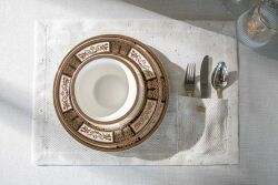 FELICYA 35x50 AMERİKAN SERVİSİ KREM - KERVAN