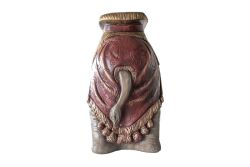 FİL TABURE BORDO ESKİTME 30X65X52 CM (HYK1228) - 2