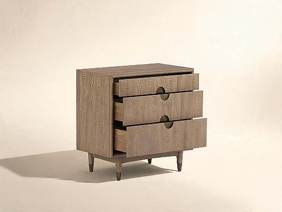 FINN KOMODİN 3 ÇEKMECE KAHVE48x81x74cm 313142-2803 - 3