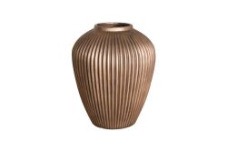 FİTİLLİ VAZO BÜYÜK 25X28 CM GOLD ESKİTME - 1