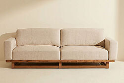 FLOATİNG ÜÇLÜ KOLTUK KREM 98x254x88cm 758521-5062 - KERVAN