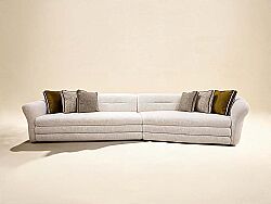 FLOR DÖRTLÜ KOLTUK KREM 150x390x75cm - KERVAN