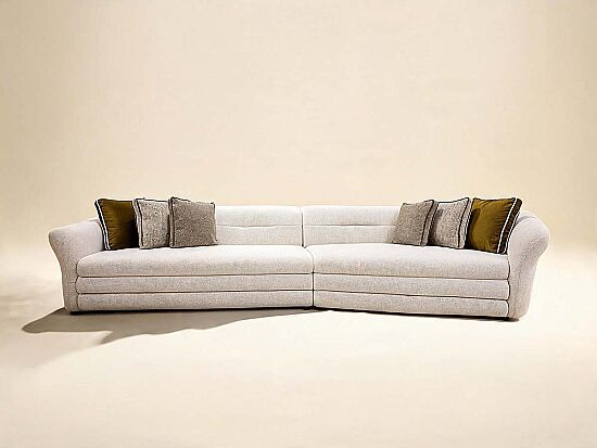FLOR DÖRTLÜ KOLTUK KREM 150x390x75cm - 1