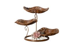 SERVİS-SUNUM - FLORAL 3 KATLI SUNUMLUK 48X33 CM (SPT-339)