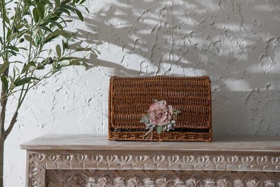 FLORAL EKMEK SEPETİ 21X35X22 CM (SPT-272)