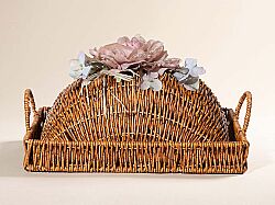 FLORAL KAPAKLI DİKD. TEPSİ (M) 25X35 CM (SPT-279) - TEPSİ