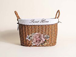 FLORAL KULPLU OVAL SEPET (L) 40X30X24 CM (SPT-319) - SEPET