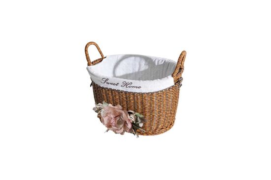 FLORAL KULPLU OVAL SEPET (S) 28X18X16 CM (SPT-319)