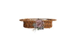 TEPSİ - FLORAL OVAL TEPSİ (S) 17X30 CM (SPT-270)