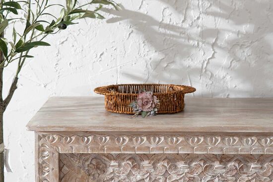 FLORAL OVAL TEPSİ (S) 17X30 CM (SPT-270)