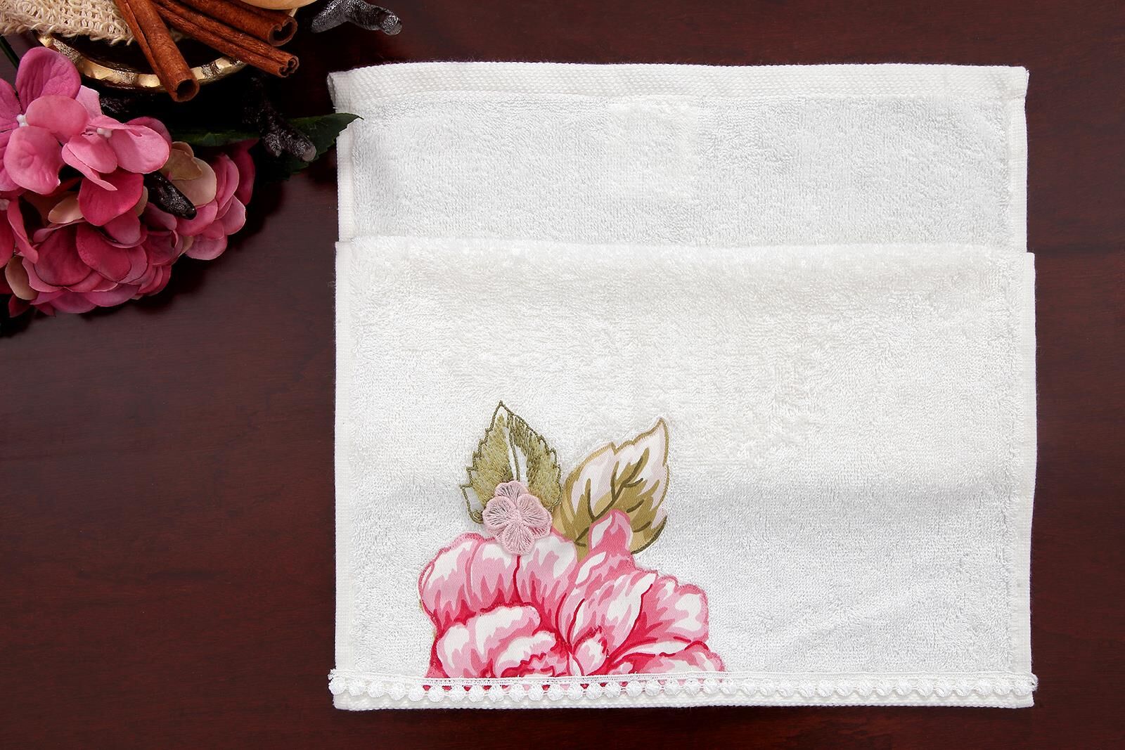 Flurina Havlu Krem 30x50cm Kervan Mobilya