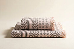 FOLDEN PESTAMAL HAVLU SET 2 PRC KAHVE (50X80 + 70X140) - KERVAN