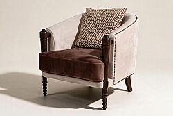 FOR BERJER BEJ-KAHVE 80x70x80cm ( LETTO 2604-07) - 2