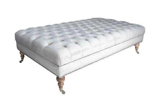 FOR KAPİTONE PUF BEJ 80x140x45cm (LETTO 2604)