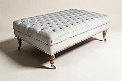 FOR KAPİTONE PUF BEJ 80x140x45cm (LETTO 2604) - KERVAN