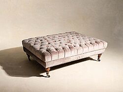 FOR KAPİTONE PUF KAHVE 80x140x45cm (LETTO 2607) - 2