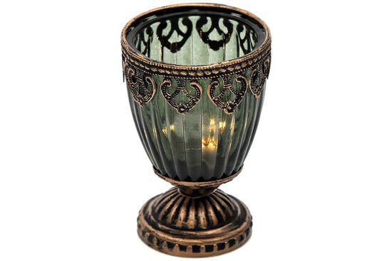 FX38258 LED ISIKLI FENER YESIL 8.5x8.5x13cm