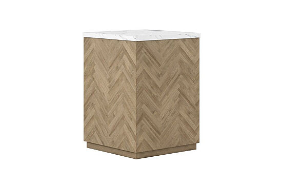 GARRİSON YAN SEHPA KARE KAHVE 46x46x64cm 322309-1302 - 2