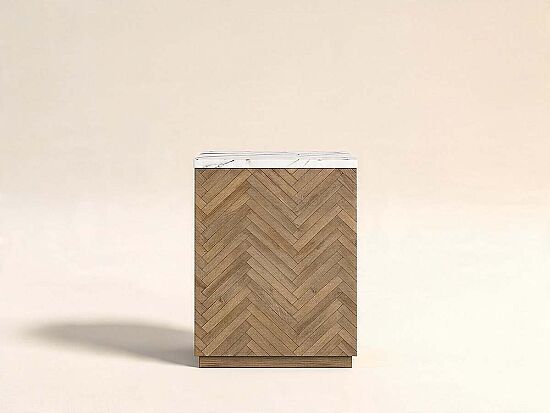 GARRİSON YAN SEHPA KARE KAHVE 46x46x64cm 322309-1302 - 1