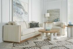 GARRİSON YUVARLAK YAN SEHPA BEYAZ 67x67x64cm 322303-1317 - 4